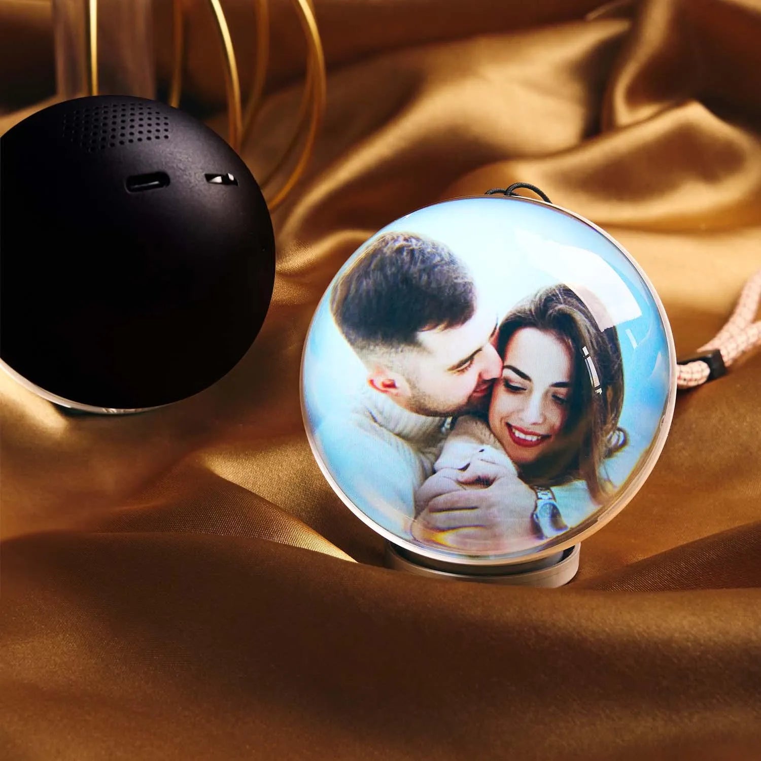 🏆Personalized Video Orb Christmas ornament -– A Crystal That Plays Your Story