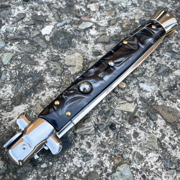 🌟 Italian Style Classic Stiletto – Handcrafted Collectible Knife