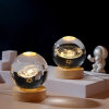 Solar System Ball Wooden Base Lamp