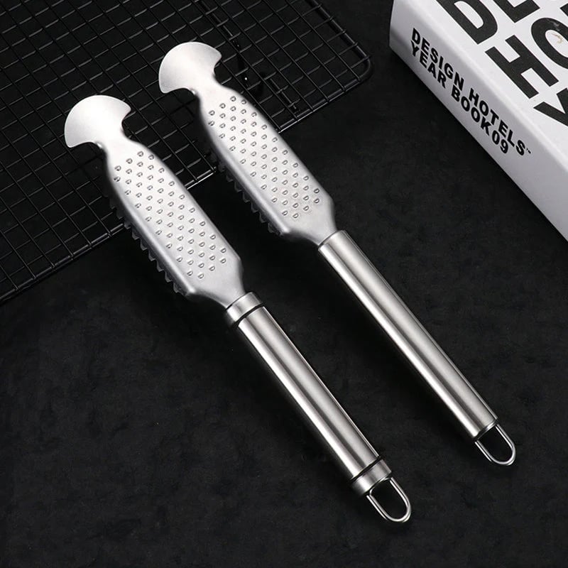 💥LAST DAY SALE 50% OFF💥2-in-1 Stainless Steel Fish Scaler + Ginger Grater
