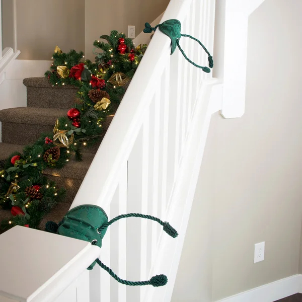 Banister Protecting Garland Ties