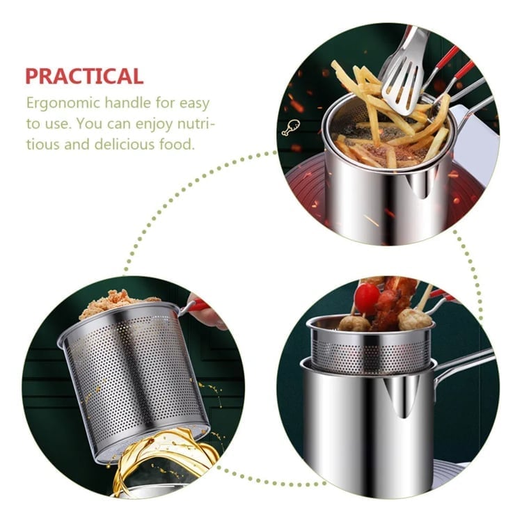 🎁TikTok Last Day Sale - 70% OFF🎉2-in-1 304 Stainless Steel Multifunctional Oil Strainer Pot