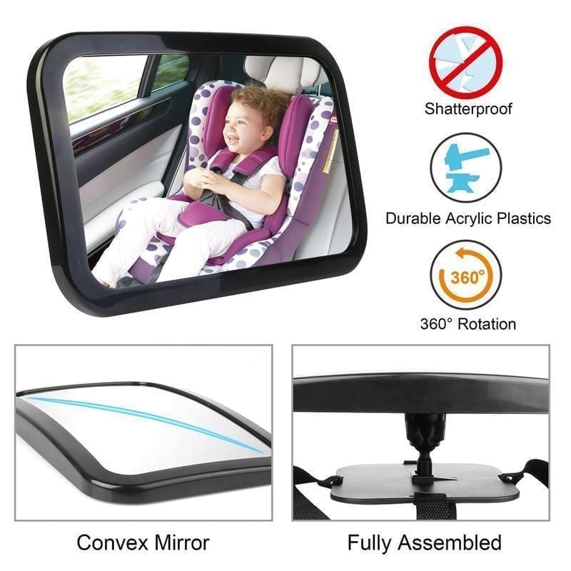 (🎉Last Day Promotion 50% OFF) Baby Safety Mirror For Car & Back Seat Mirror - Buy 2 Get Extra 10% OFF & FREE SHIPPING
