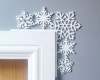 Deer In The Woods Decoration, Door Corner, White Christmas Decoration for the Home