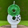 Creative football digital birthday candle