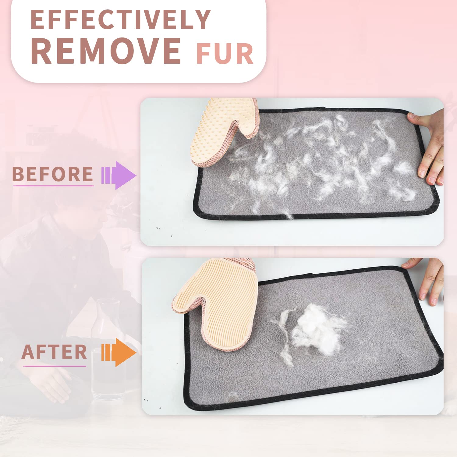 ❤️Mother's Day SALE🎉2 in 1 Pet Fur Remover Glove