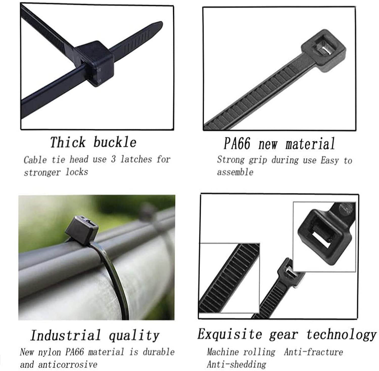 (🔥2023 New Year Promotion-48%OFF)Reusable Nylon Cable Tie--100 PCs(Buy 3 get 1 Free)