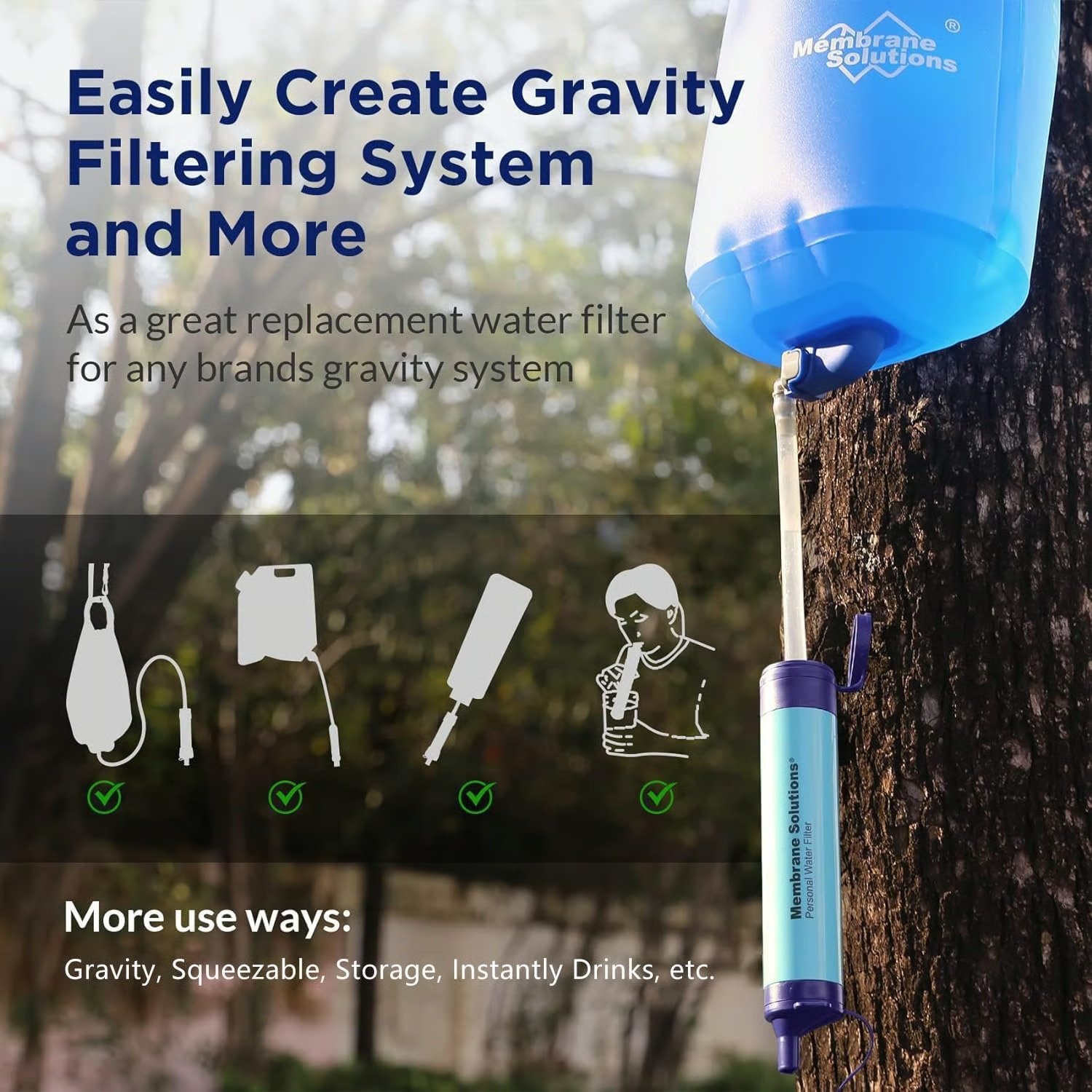 🎁TikTok Last Day Sale - 70% OFF🔥Personal Straw Water Filter for Camping, Hiking, Survival, Emergency, Travel