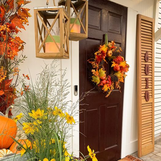 🔥Hot Sale 49% Off🔥Autumn Pumpkin, Sunflower, and Pinecone Wreath - Year Round Wreath