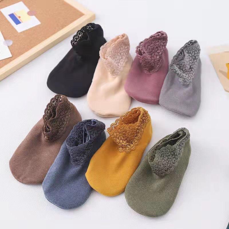 (🌲Early Christmas Sale- SAVE 50% OFF) New Fashion Lace Warmer Socks🧦BUY 3 GET 1 FREE