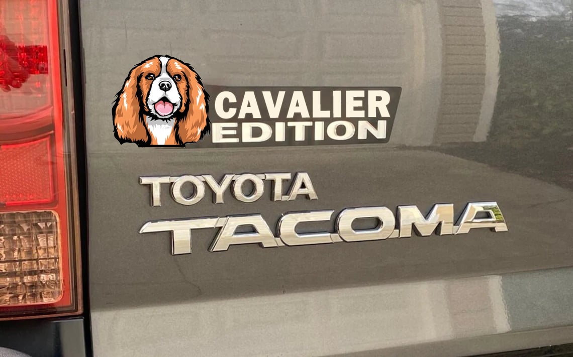 Laser-Cut Dog Car Emblem