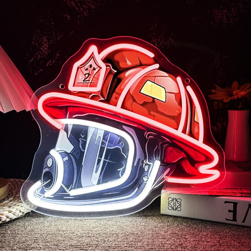 ⏰LAST DAY 49% OFF - Firefighter Helmet Neon Sign