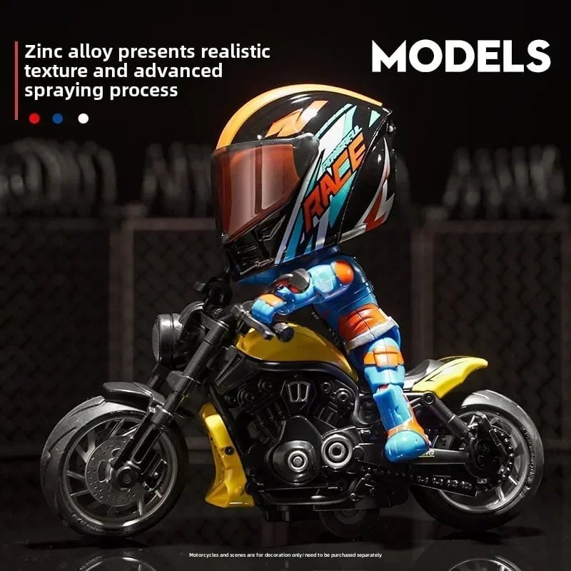 🎁TikTok Last Day Sale - 70% OFF🔥🏍️Motorcycle Rider Model Toy