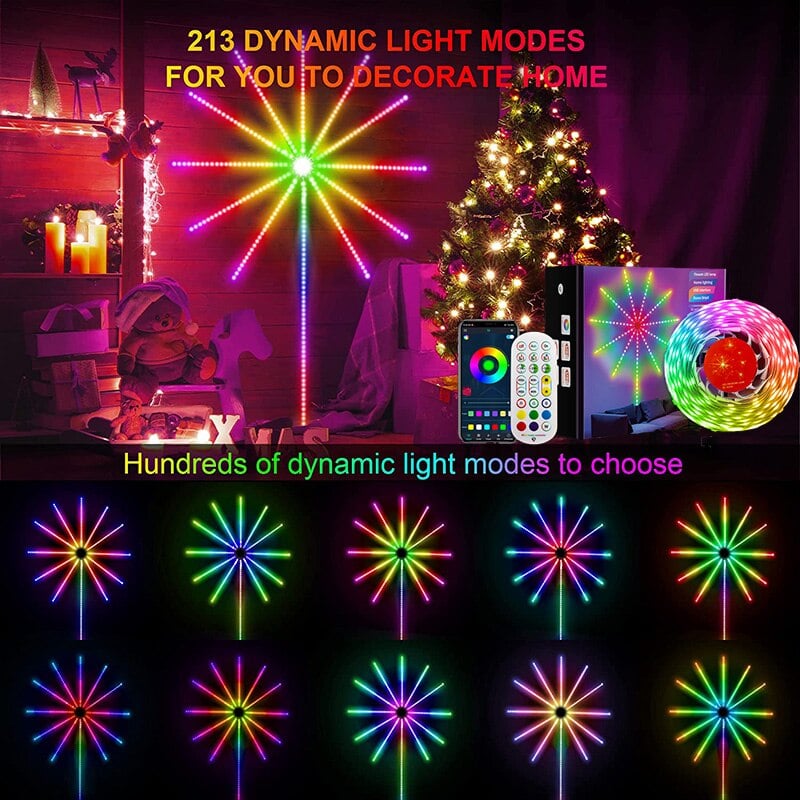 (🎄Christmas Hot Sale🔥🔥)Smart Firework LED Lights🔥BUY 2 FREE SHIPPING