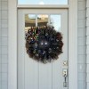 🔥Halloween Sale 49% OFF-🖤Glowing Eyes Black Cat Halloween Wreath