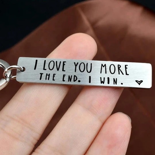 “I LOVE YOU MORE. THE END. I WIN.