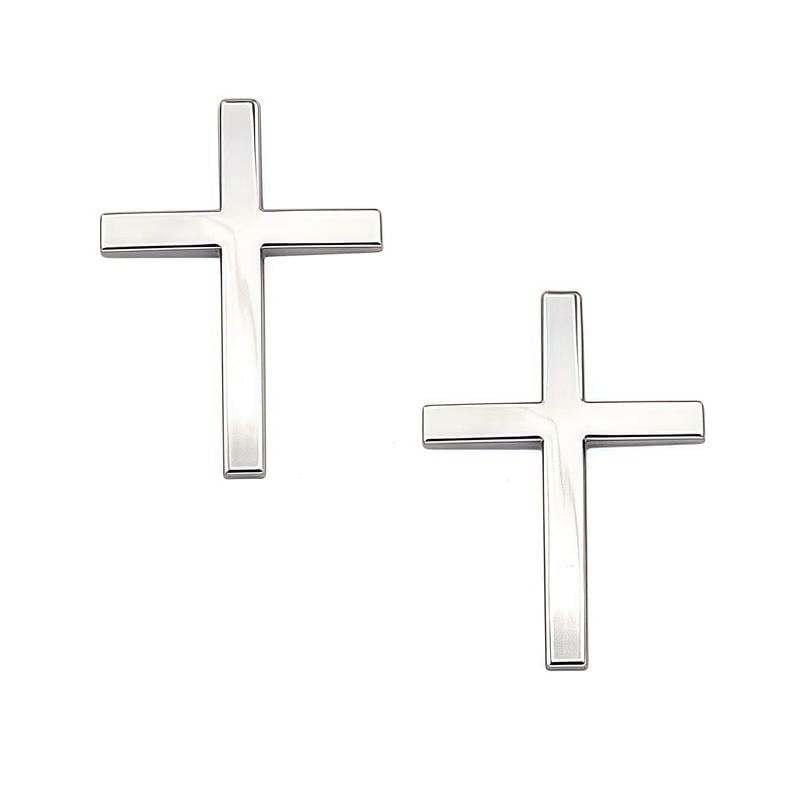 💥LAST DAY SALE 49% OFF💥✝ Christian Cross Sticker – Chrome Finish