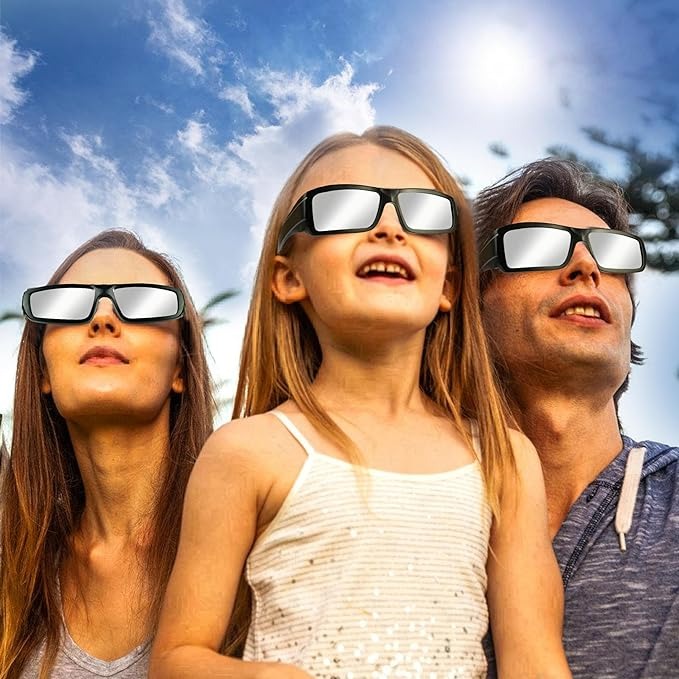 Solar Eclipse Glasses Approved 2024,Solar Eclipse Glasses for Direct Sun Viewing-ISO 12312-2:2015(E) & CE Certified1