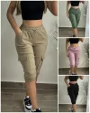 (🎉Last Day Promotion 50% OFF) Side Pockets Drawstring Waist Cropped Cargo Pants - Buy 2 Free Shipping