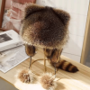 🦝Handmade Imitation Raccoon Fur Hat