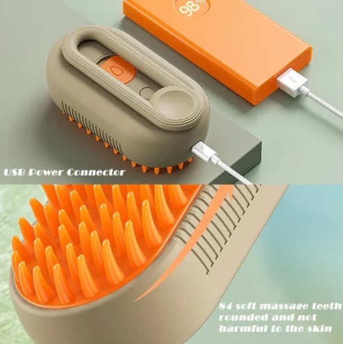 🔥Letzter Tag 49% Rabatt🐾3 in 1 Haustier Grooming Dampfbürste
