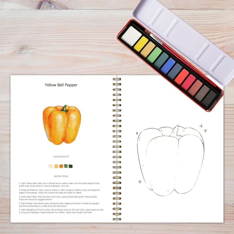🔥2025 New Theme🖼️Beginner-Friendly💝Watercolor Workbook