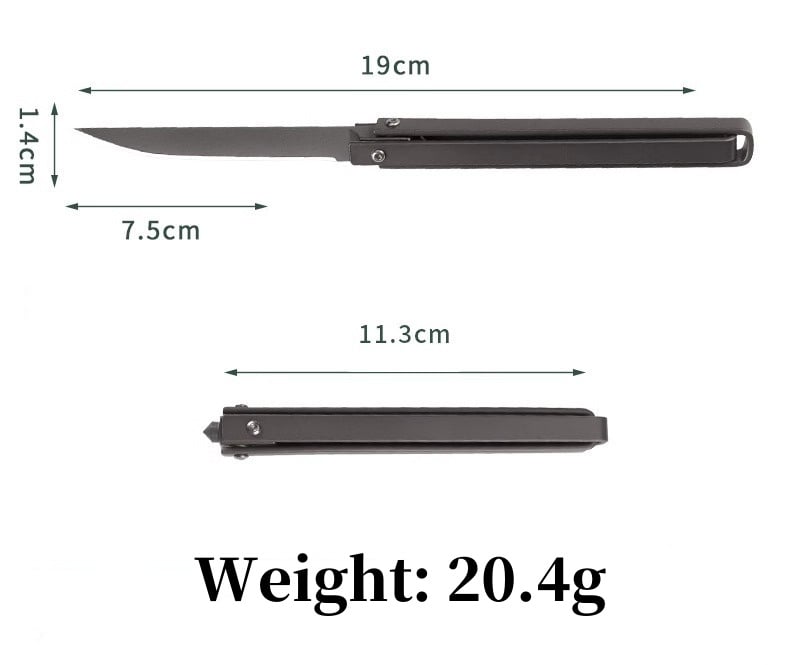 Detachable folding knife