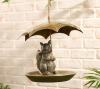 ☔️ Enchant Your Garden With The Animal Bird Feeder With Umbrella!