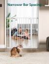 BABELIO New Version Baby Gate with Cat Door, 29.5-40