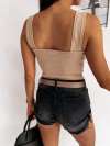 Women Sexy Skinny Solid Sleeveless Knit Tank