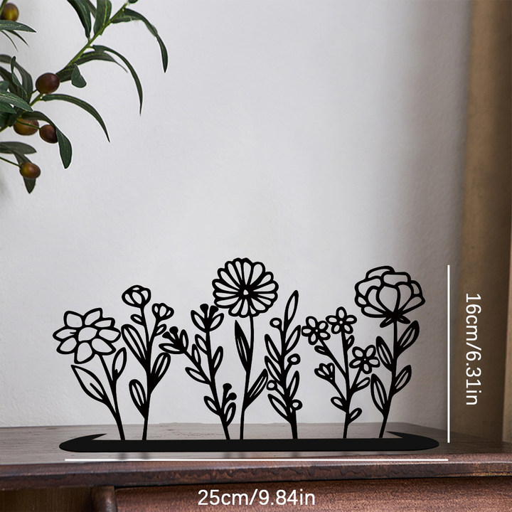 🔥 Independence Day Sale – 50% OFF! 🔥 Metal Wildflower Iron Stand – Minimalist Floral Sculpture for Home & Dining Room Decor