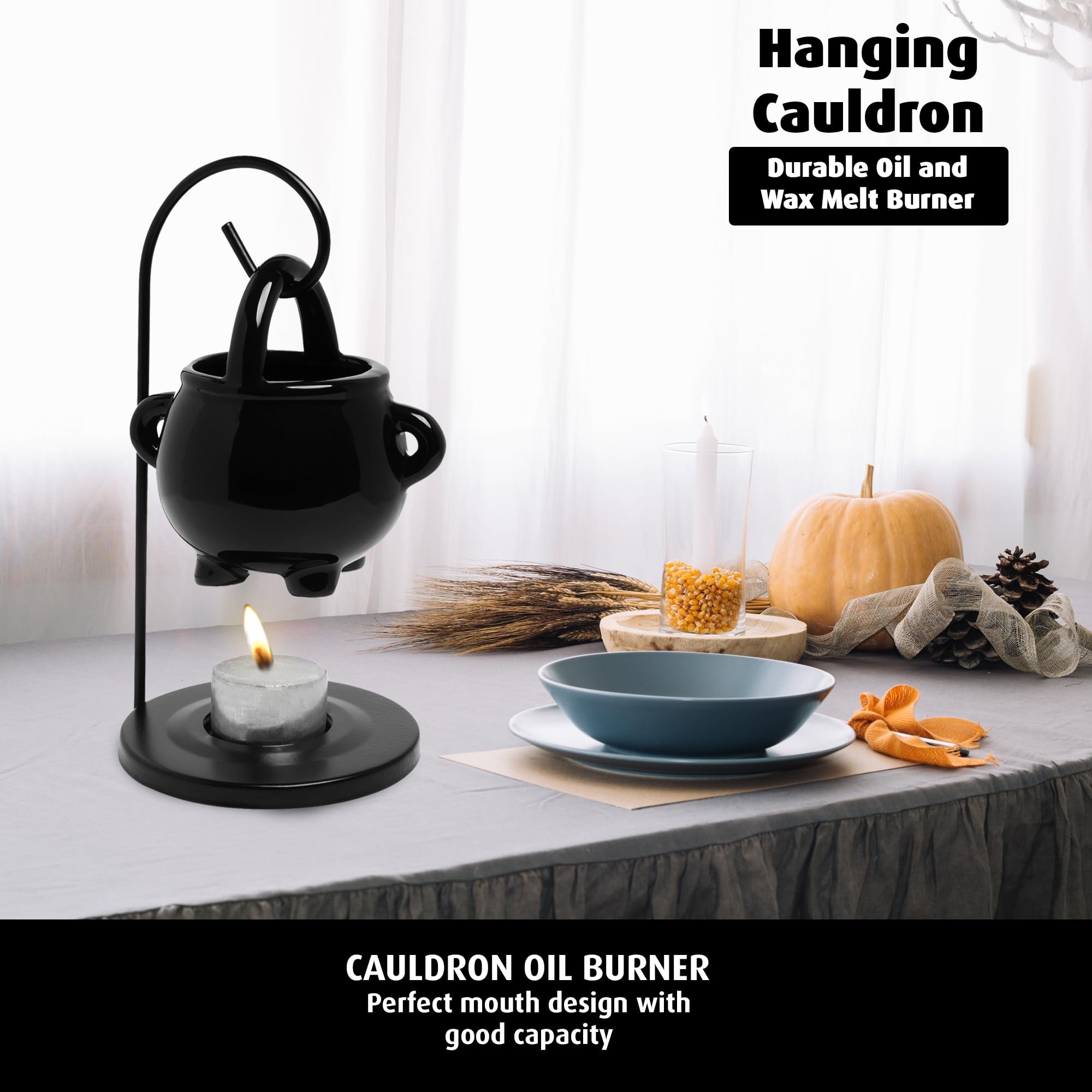 💥LAST DAY SALE 50% OFF💥Spooky Halloween Black Warmer Pot⚡BUY 2 FREE SHIPPING