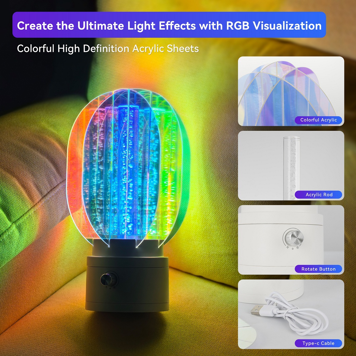 🔥Last Day Promotion 70% OFF🔥3D Rotating Aurora Night Light