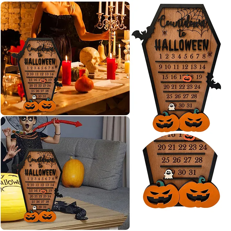 Halloween advent countdown calendar coffin calendar