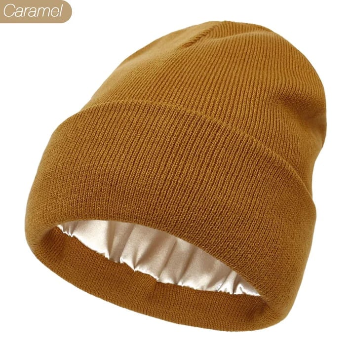 🎅Christmas Promotion 48% OFF-🎁-Satin Lined Winter Beanie Hats-No static-No frizz