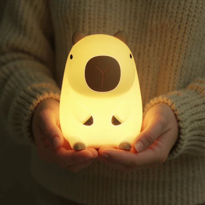 🎁TikTok Last Day Sale - 70% OFF✨Ffunhoo™ Capybara Squishy Night Light - Perfect Gift👍