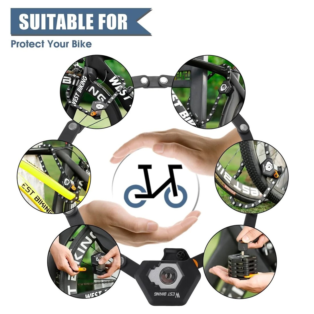 🔥Last day 50% OFF🔥 Mountain Bike Electric Bike Folding Lock