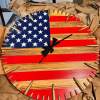 🔥Last Day: 50% OFF🔥Handmade American Flag Bullet Clock