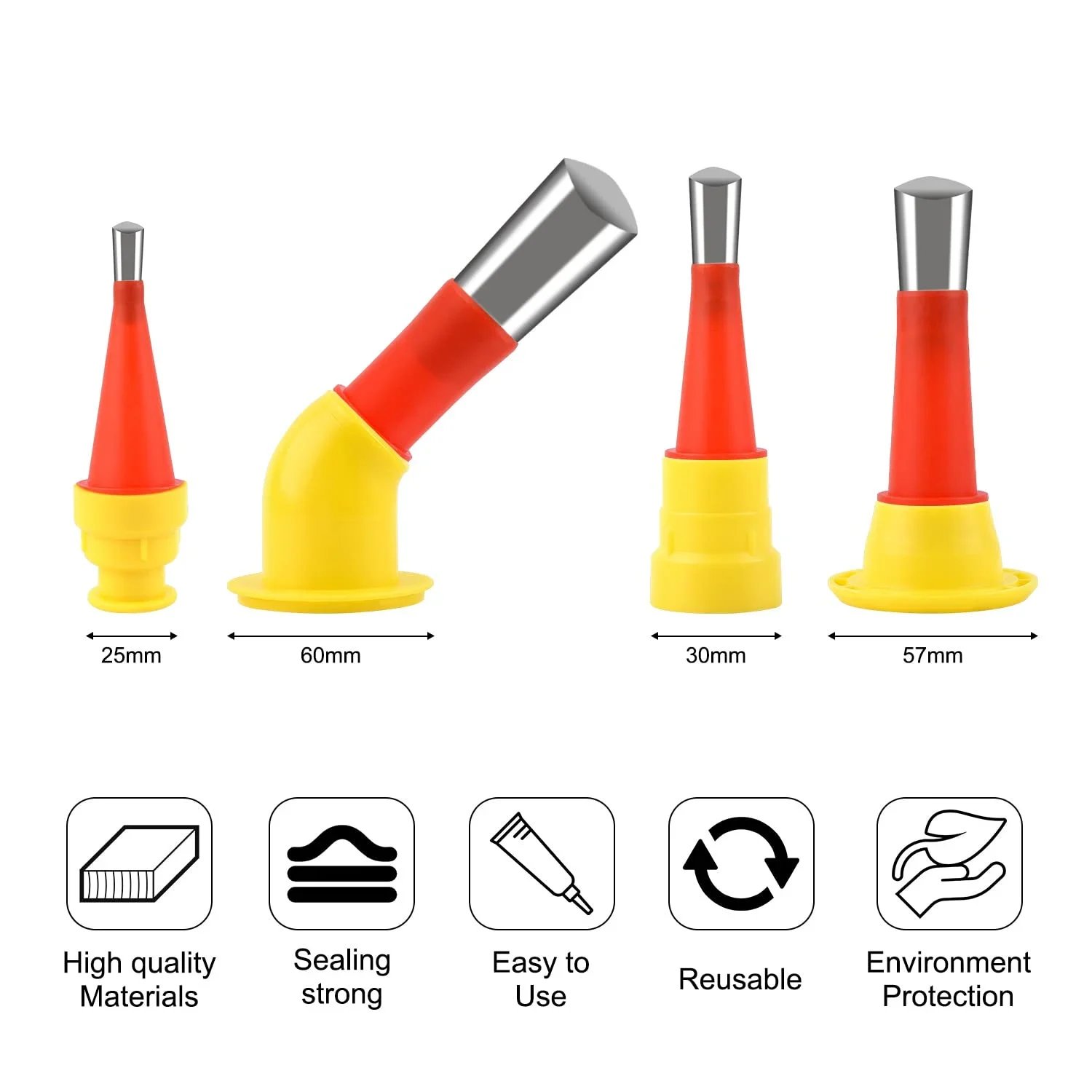 🔥(Last Day Promotion - 49% OFF)  Universal Integrated Rubber Nozzle Tool Kit, ⚡Buy 2 Sets Get Free Shipping