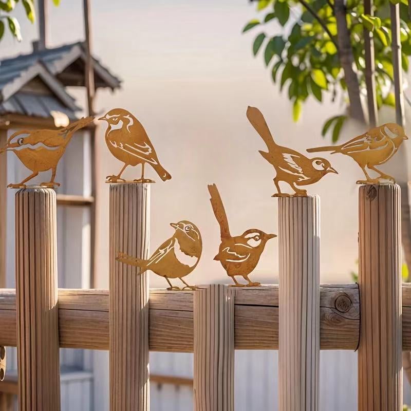 🔥 Independence Day Sale – 50% OFF! 🔥 Rustic Metal Bird Silhouette – Weathered Iron Garden Decor for Outdoor Lawn & Yard Sculpture