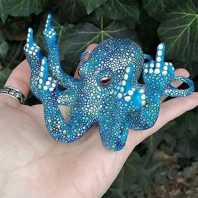 🔥Limited Time Sale 48% OFF🎉Middle Finger Octopus Statue-Buy 2 Get Free Shipping