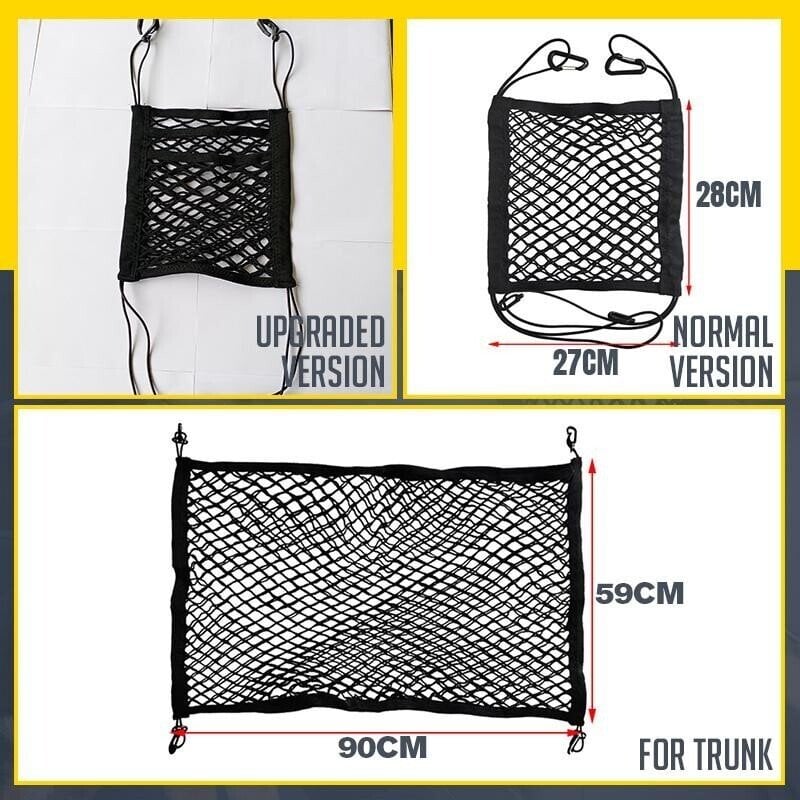 (🎅Early Christmas Sale- 49% OFF)(✨Car must-have✨)Universal Elastic Mesh Net trunk Bag🔥BUY 2 FREE SHIPPING