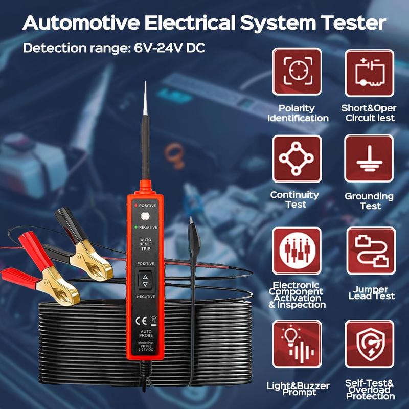 🔥6-36V DC Automotive Electrical System Tester