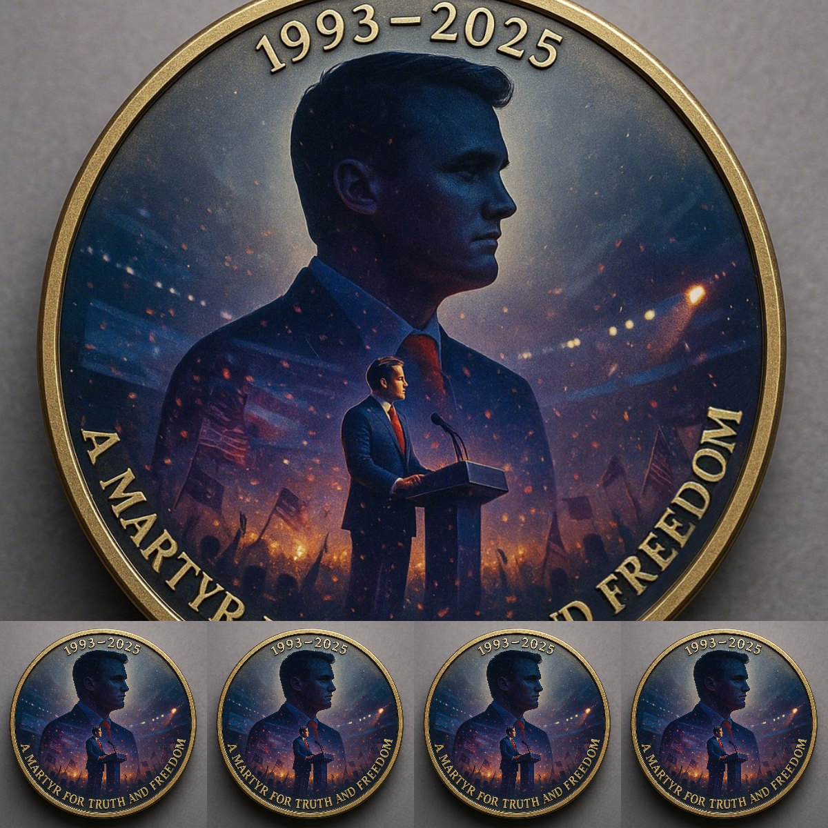 🙏60% OFF For Charlie's Fans - 🎗️🕊️Charlie Kirk's Speech Memorial Coin