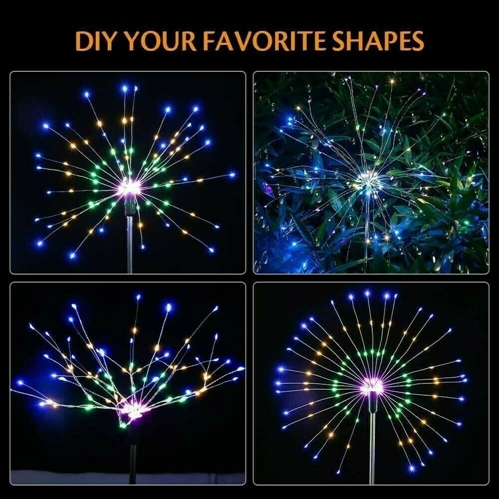 (🔥Last Day Promotion 50% OFF)🎁Waterproof  Solar Garden Fireworks Lamp