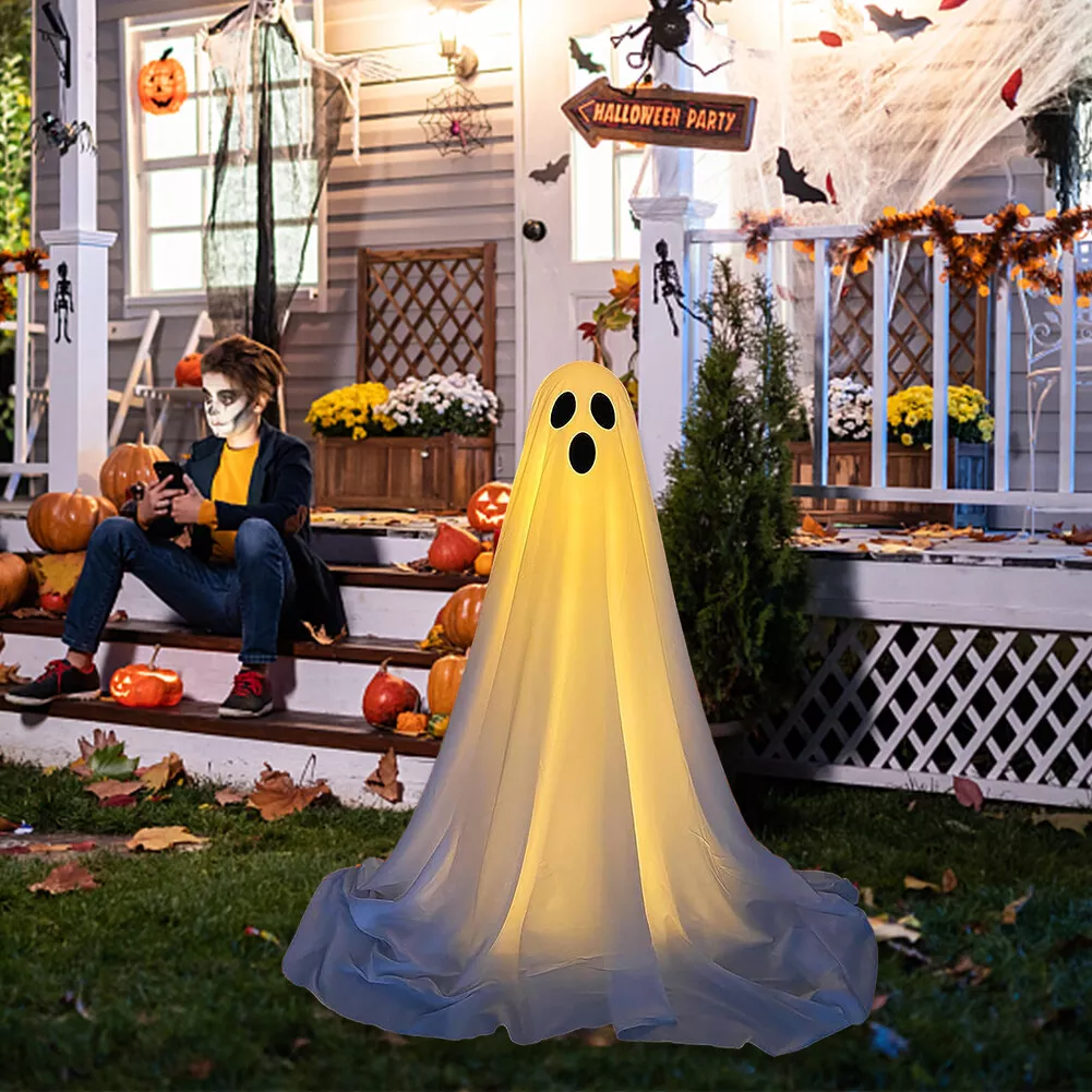 🔥Early Halloween Sale 49% OFF⏰Halloween LED Ghost Decoration(Adjustable Height: 16-83 in)