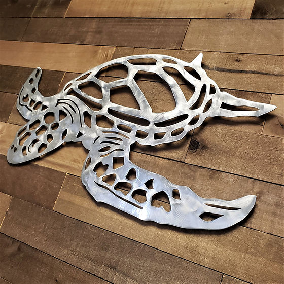 💕Handmade Sea Turtle Metal Wall Art