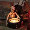 Witch Skull Candle Holder