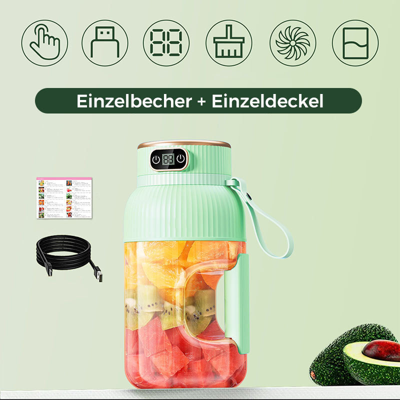 💥Letzter Tag 49% Rabatt❄️Tragbare Saftpresse‑Tasse mit Display