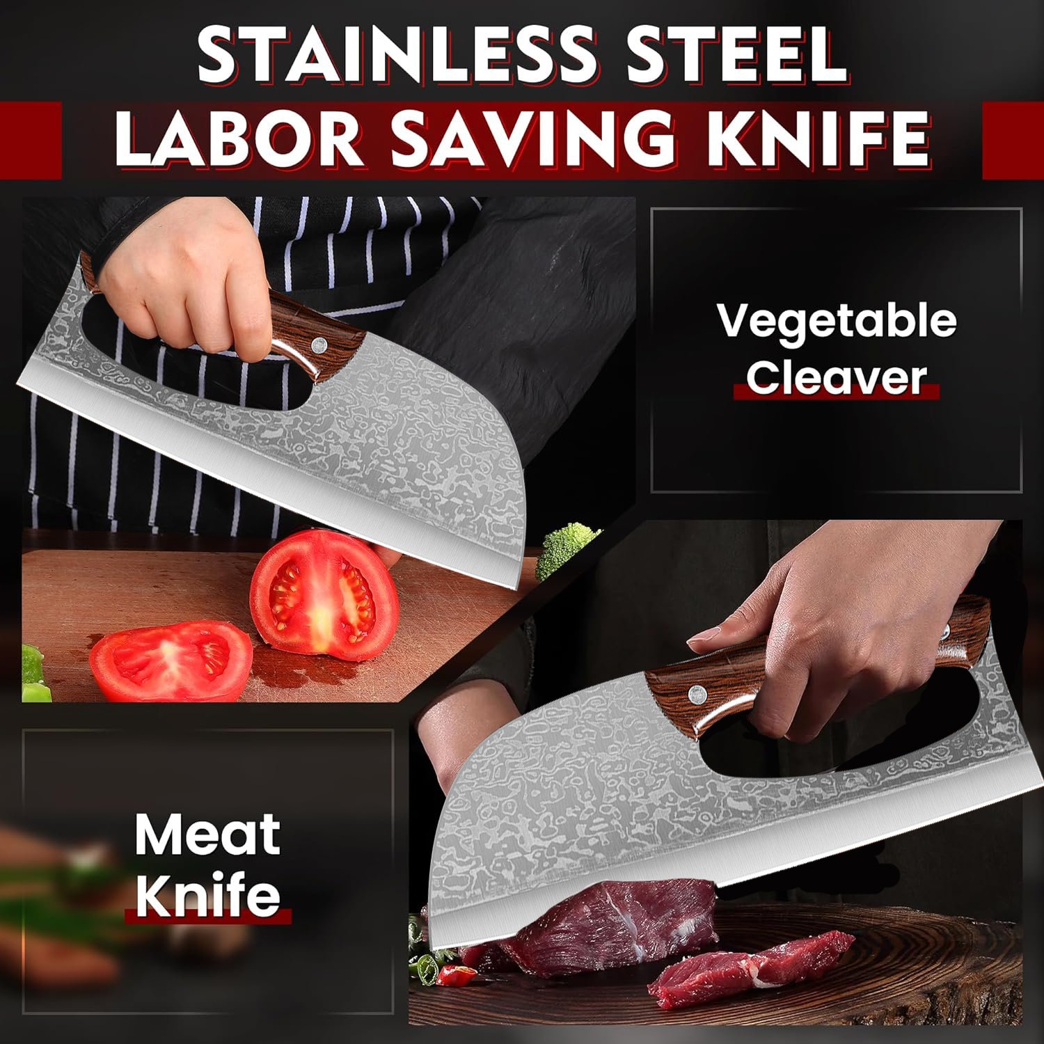 ⏰Last Sale✨Multifunctional Effort Saving Chef Knife